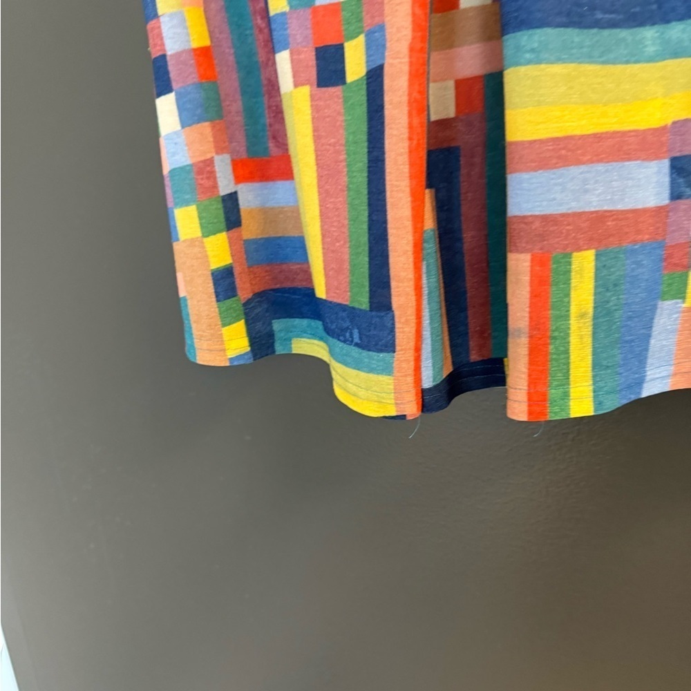 Jocomomola M EUC Multicolor Geometric Top with centre pleat and shoulder detail - Picture 12 of 16